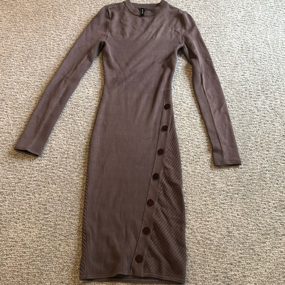 Sweater bodycon midi dress